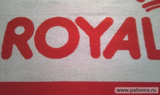 Полотенце махровое пестротканое с логотипом