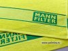 Mann Filter логотип на бордюре полотенца